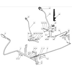 1636M - 2006 - 299951683/MOE - Mountfield Ride On Mower Controls Diagram