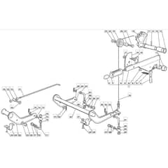 1636M - 2006 - 299951683/MOE - Mountfield Ride On Mower Cutting plate lifting Diagram