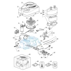 1636M - 2015 - 2T0330483/M15 - Mountfield Ride On Mower TRE0801 Engine Diagram