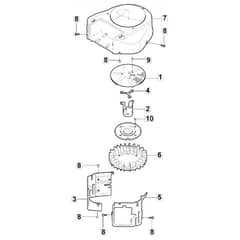 1638H Twin - 2019 - 2T2610683/M19 - Mountfield Ride On Mower Cooling Equipment Diagram