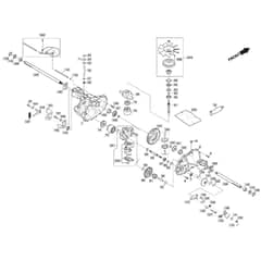1638H Twin - 2019 - 2T2610683/M19 - Mountfield Ride On Mower Hydro-Gear T2-ADBF-2X3C-1RX1 Diagram