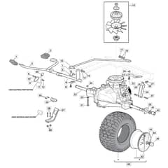 1638H Twin - 2019 - 2T2610683/M19 - Mountfield Ride On Mower Transmission Diagram