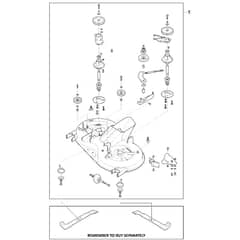 1638H Twin - 2020 - 2T2610683/M20 - Mountfield Ride On Mower Cutting Deck Assy - MP98 Diagram