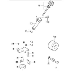1638H Twin - 2020 - 2T2610683/M20 - Mountfield Ride On Mower Lubrication Equipment Diagram