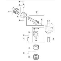 1638H Twin - 2020 - 2T2610683/M20 - Mountfield Ride On Mower Piston Diagram