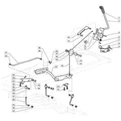 1638H Twin - 2021 - 2T2630483/M21 - Mountfield Ride On Mower Cutting plate lifting Diagram