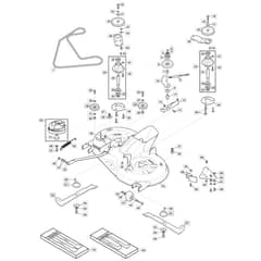 1638H Twin - 2022-2023 - 2T2630483/M22 - Mountfield Ride On Mower 98cm Deck Diagram