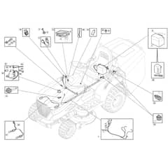 1638H Twin - 2022-2023 - 2T2630483/M22 - Mountfield Ride On Mower Electrics Diagram