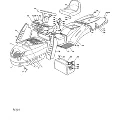 1640H - 2002 - 13-2654-12 - Mountfield Ride On Mower Body Diagram