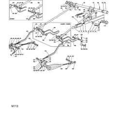 1640H - 2002 - 13-2654-12 - Mountfield Ride On Mower Deck Lifting Diagram