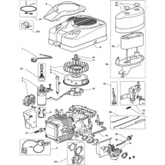 1640M - 2010 - 2T0730483/M10 - Mountfield Ride On Mower Engine - -ST. TRE0801 Diagram