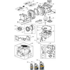 1640M - 2010 - 2T0730483/M10 - Mountfield Ride On Mower Engine TRE0801 Diagram