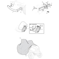 1643H-SD Twin - 2021 - 2T1220483/M21 - Mountfield Ride On Mower Options Diagram