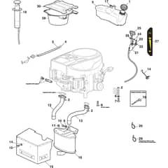 1643H-SD Twin - 2022 - 2T1220483/M22 - Mountfield Ride On Mower Engine Diagram