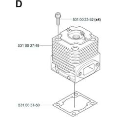 Husqvarna 165 BT - KAWASAKI - TE059D-BC50 - 20041800001-Current Cylinder