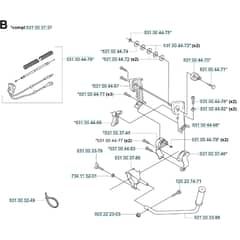 Husqvarna 165 BT - KAWASAKI - TE059D-BC50 - 20041800001-Current Handle & Controls