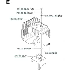 Husqvarna 165 BT - KAWASAKI - TE059D-BC50 - 20041800001-Current Heat Shield