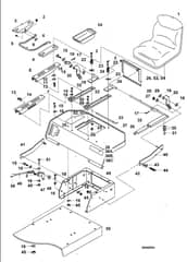 Hayter 16-42 Ride On Tractor - H1642 - Rear Body Assy