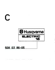 Husqvarna 16ELECTRIC - 1999-Current - Decals