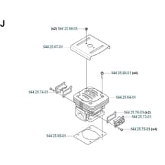 Husqvarna 170 BF - 20061000001-20084000000 Cylinder