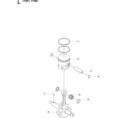 Husqvarna 170 BT - 20084000001-Current Piston & Crankshaft 2