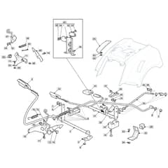 1736H Twin - 2020-2022 - 2T0440483/M20 - Mountfield Ride On Mower Controls Diagram