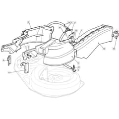 1736H Twin - 2020-2022 - 2T0440483/M20 - Mountfield Ride On Mower Guards Diagram