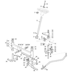 1736H Twin - 2020-2022 - 2T0440483/M20 - Mountfield Ride On Mower Steering Diagram