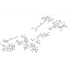 1736H Twin - 2022-2023 - 2T0785483/M22 - Mountfield Ride On Mower Cutting plate lifting Diagram