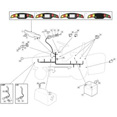 1736H Twin - 2022-2023 - 2T0785483/M22 - Mountfield Ride On Mower Electrics Diagram
