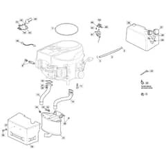 1736H Twin - 2022-2023 - 2T0785483/M22 - Mountfield Ride On Mower Engine Diagram
