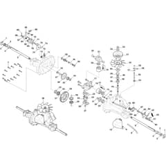 1738H - 2025 - 2T0830483/M25 - Mountfield Ride On Mower Transmission Diagram