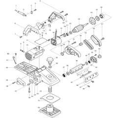 Makita 1805B - Power Planer 155mm - Power Tool Diagram
