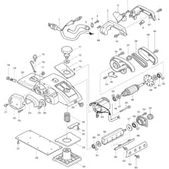 Makita 1805N - Power Planer 155mm - Power Tool Diagram