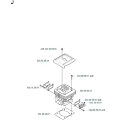 Husqvarna 180 BF - 20080500001-20084000000 Cylinder