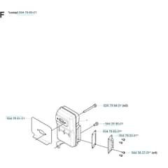 Husqvarna 180 BF - 20080500001-20084000000 Muffler