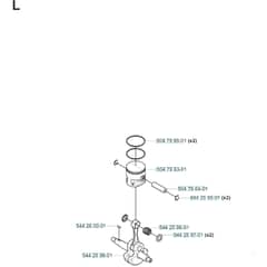 Husqvarna 180 BF - 20080500001-20084000000 Piston & Crankshaft