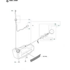 Husqvarna 180 BF - 20084000001-Current Fuel Tank