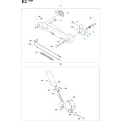 Husqvarna 180 BF - 20084000001-Current Handle & Controls