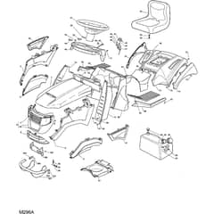 1840H - 2007 - 13-2681-12 - Mountfield Ride On Mower Body Diagram