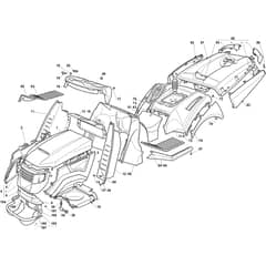1840H - 2008 - 299941883/UMT - Mountfield Ride On Mower Body Diagram