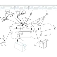 1840M - 2006 - 13-2680-11 - Mountfield Ride On Mower Electric Equipment Diagram