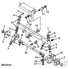 John Deere 1905 - PC9386 - Steerable Axle - ST501750