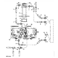 John Deere 1905 - PC9386 - Hydraulic Lines ( - 195123) - ST501761