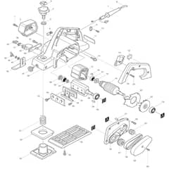 Makita 1923H - Power Planer 82mm - Power Tool Diagram