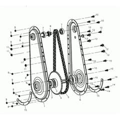 195 S - Bertolini Tiller Gears Diagram
