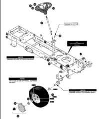 Hayter Heritage 19-42 - 147R (147R001001 - 147R099999) - Steering Assembly