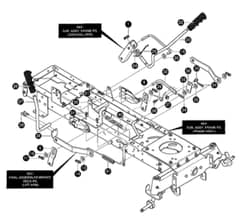 Hayter Heritage 19-42 - 147R (147R001001 - 147R099999) - Mower Suspension Assy