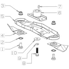 Masport 200ST - 465741 - Sept 2018 - 460mm Blade Assembly
