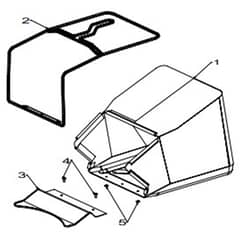 Masport 200ST - 483809 - Sept 2015 7960907 - 767445 Bag Catcher Assembly